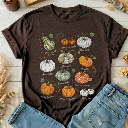 Pumpkin Varieties Halloween T-Shirt