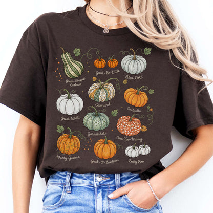 Pumpkin Varieties Halloween T-Shirt