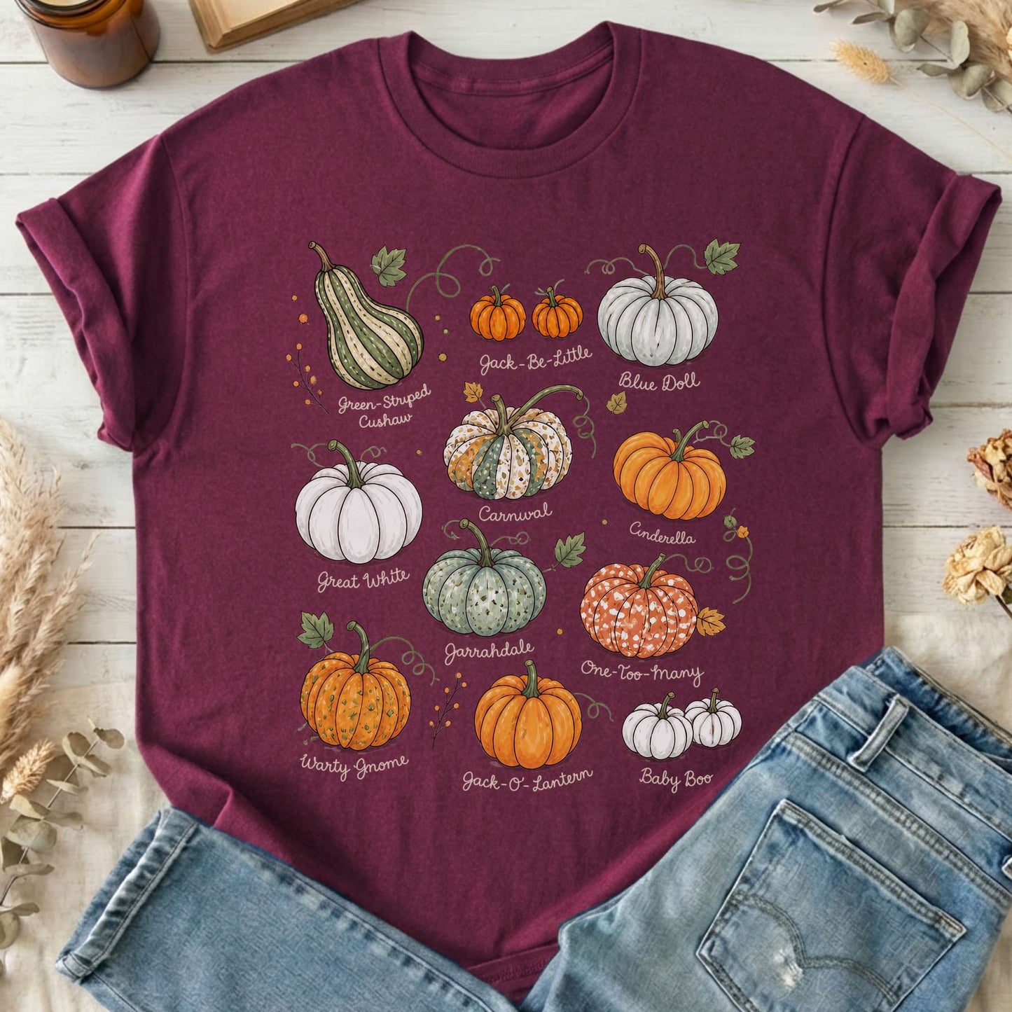 Pumpkin Varieties Halloween T-Shirt