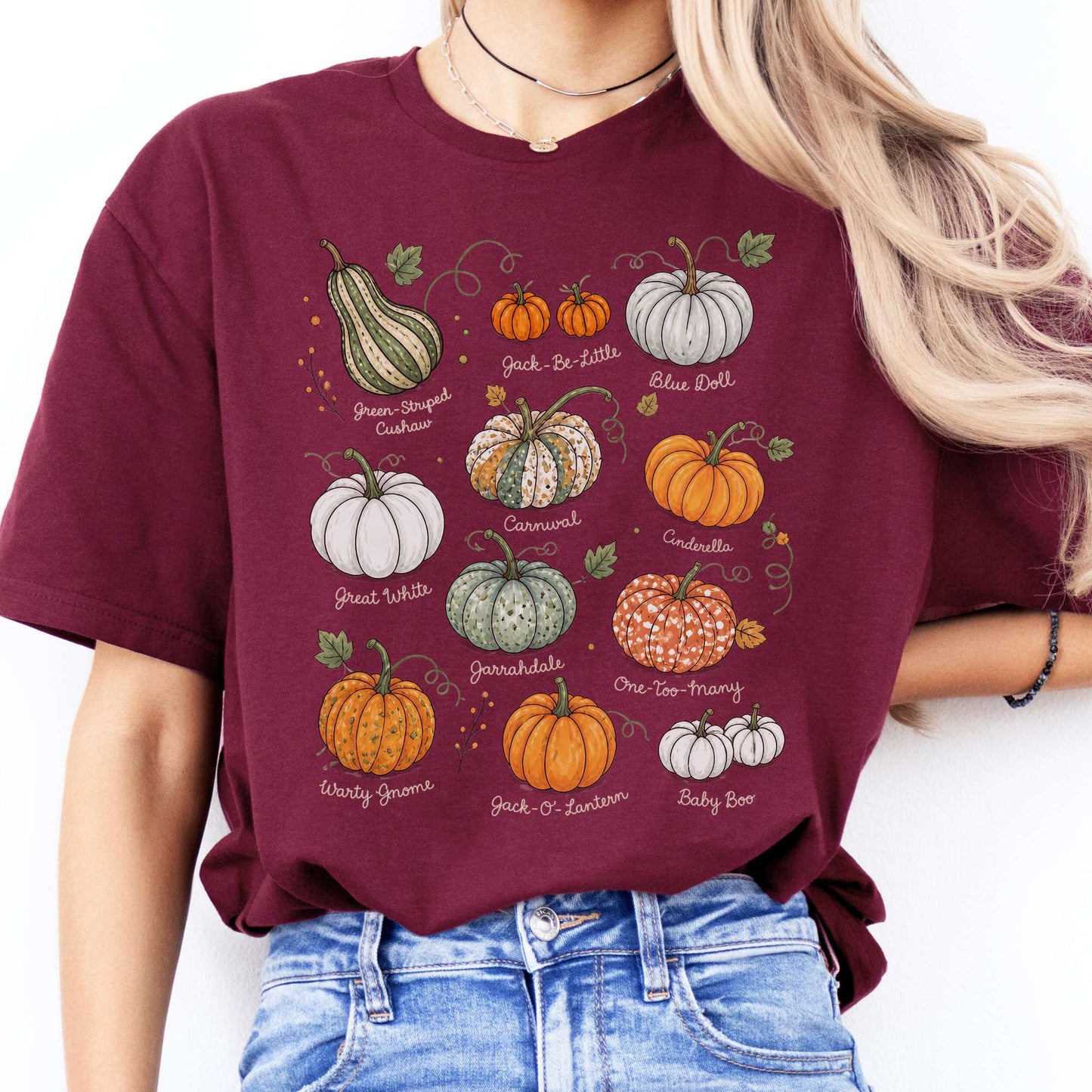 Pumpkin Varieties Halloween T-Shirt
