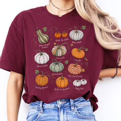 Pumpkin Varieties Halloween T-Shirt