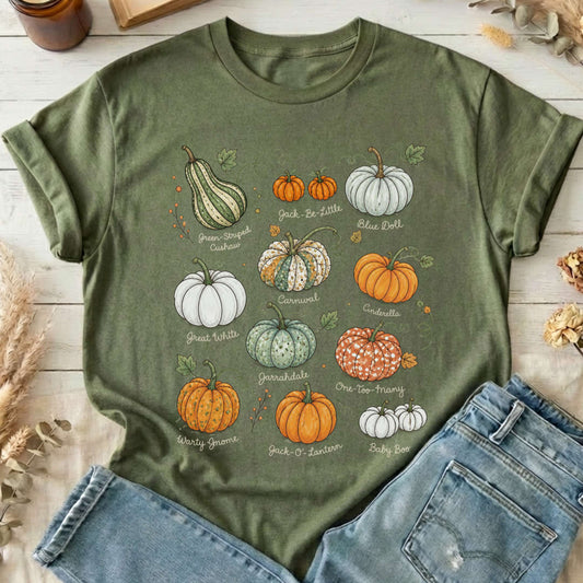 Pumpkin Varieties Halloween T-Shirt