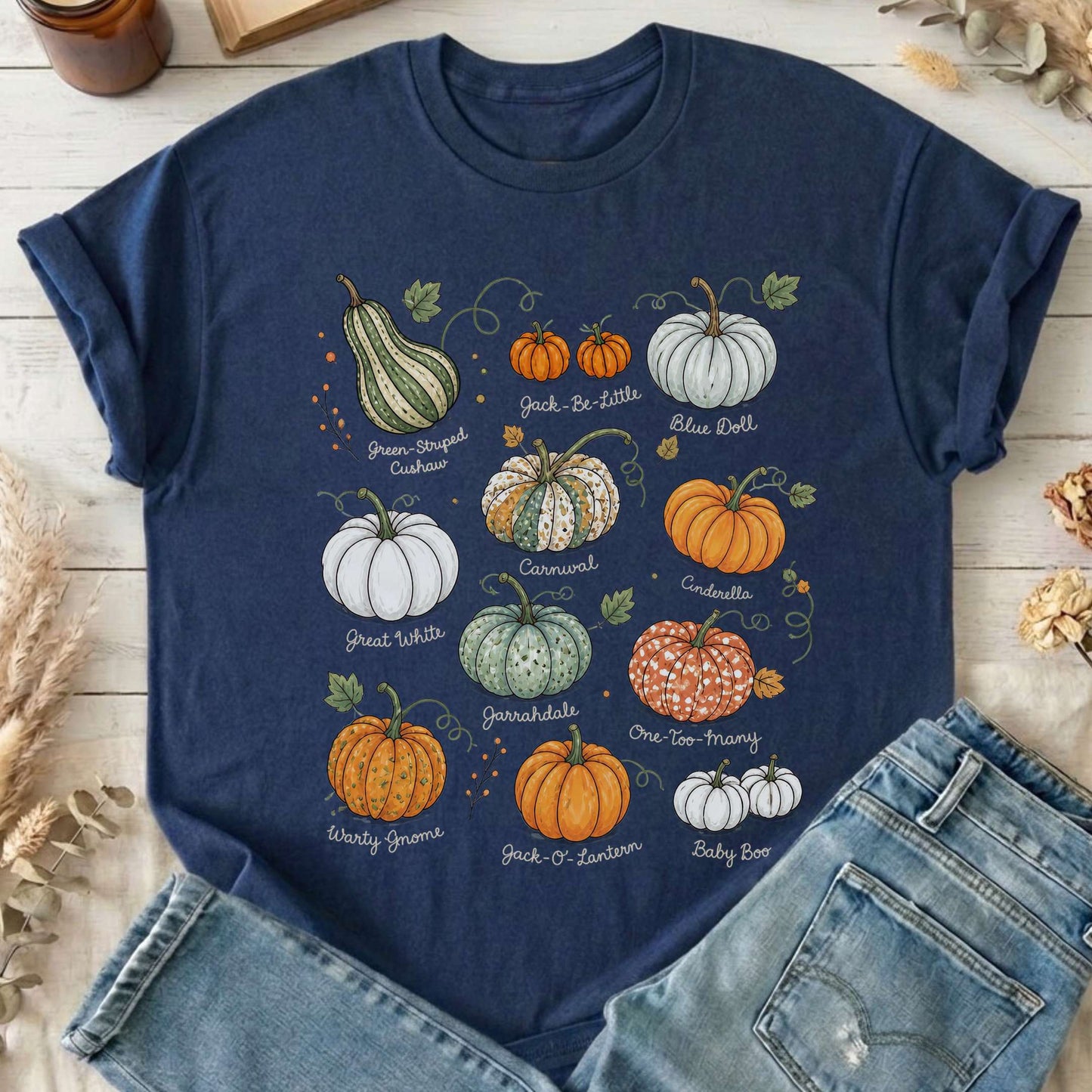 Pumpkin Varieties Halloween T-Shirt