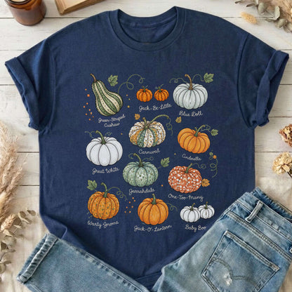 Pumpkin Varieties Halloween T-Shirt