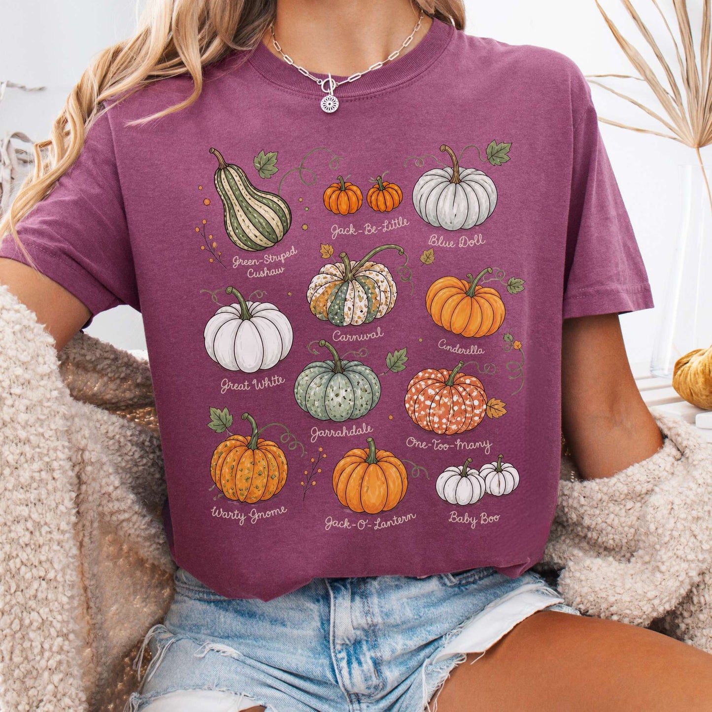 Pumpkin Varieties Halloween T-Shirt