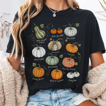 Pumpkin Varieties Halloween T-Shirt