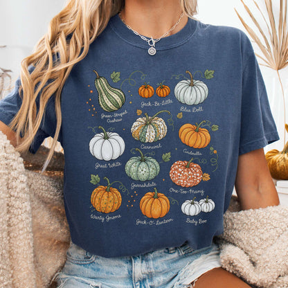 Pumpkin Varieties Halloween T-Shirt