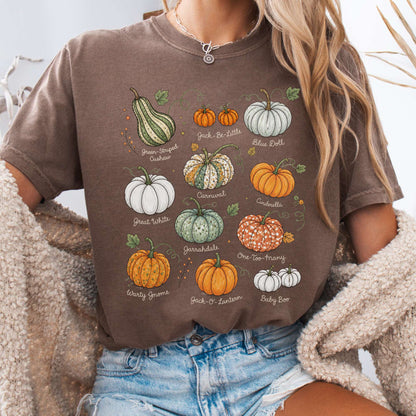 Pumpkin Varieties Halloween T-Shirt