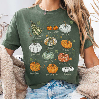 Pumpkin Varieties Halloween T-Shirt