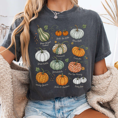 Pumpkin Varieties Halloween T-Shirt