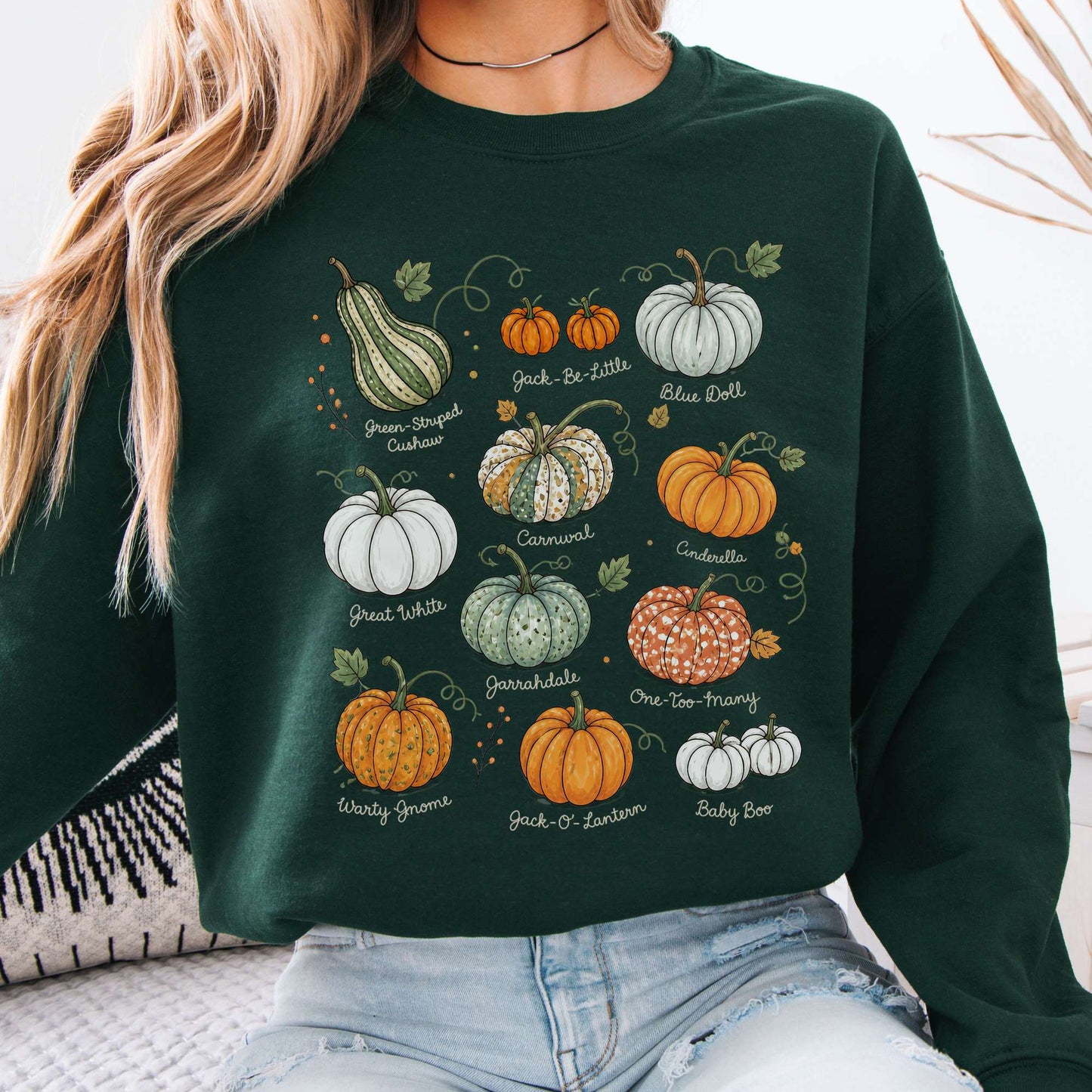 Pumpkin Varieties Halloween Sweatshirt