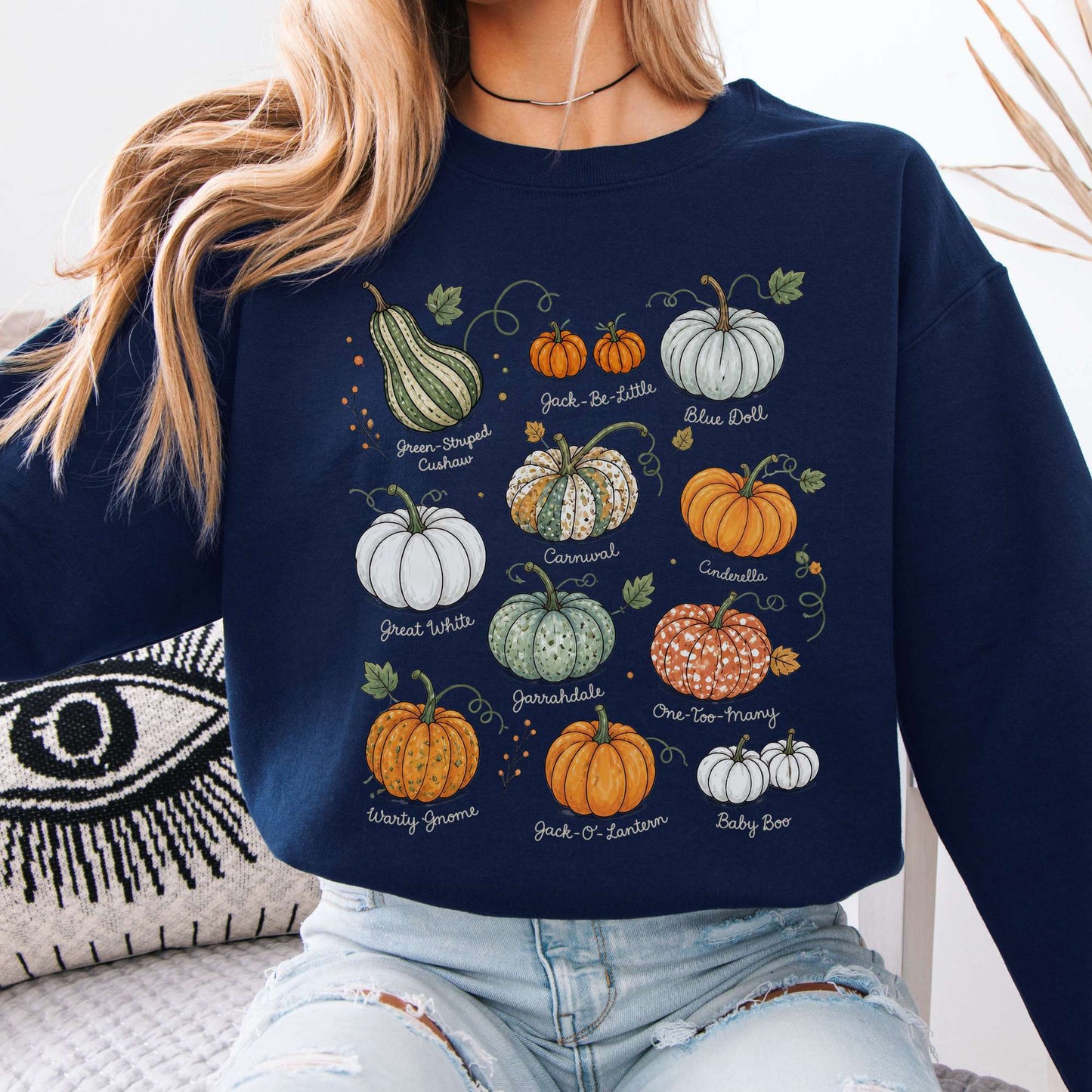 Pumpkin Varieties Halloween Sweatshirt