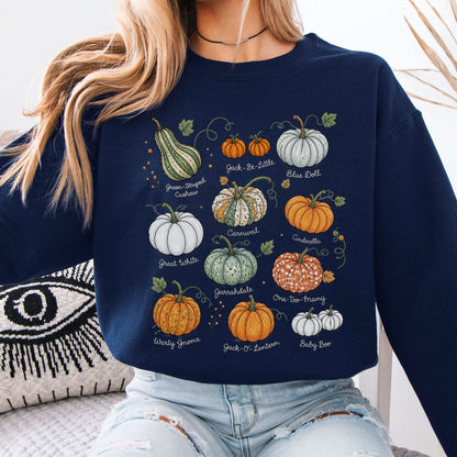 Pumpkin Varieties Halloween Sweatshirt