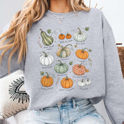 Pumpkin Varieties Halloween Sweatshirt