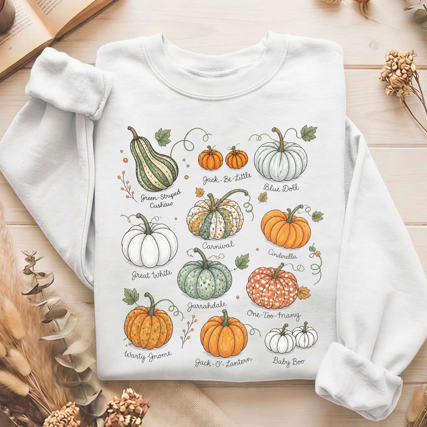 Pumpkin Varieties Halloween Sweatshirt