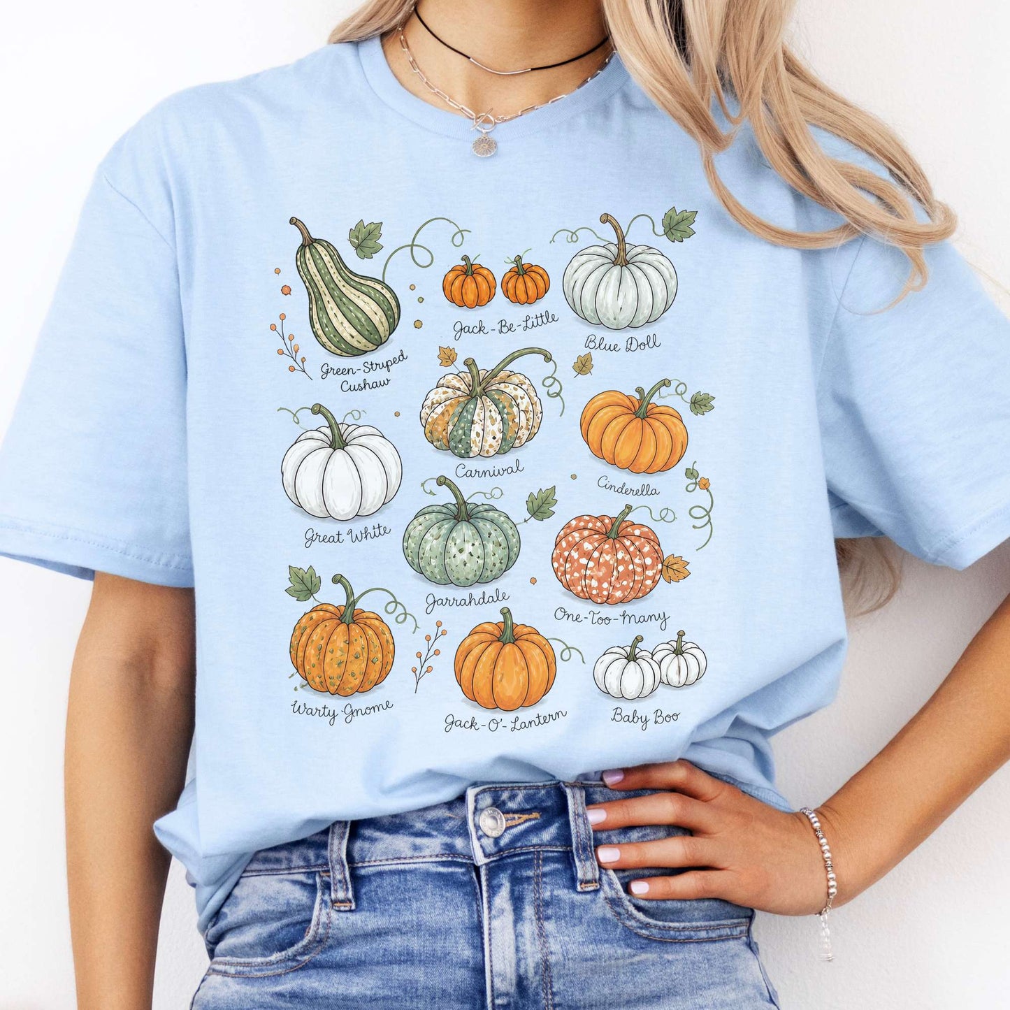 Pumpkin Varieties Halloween T-Shirt