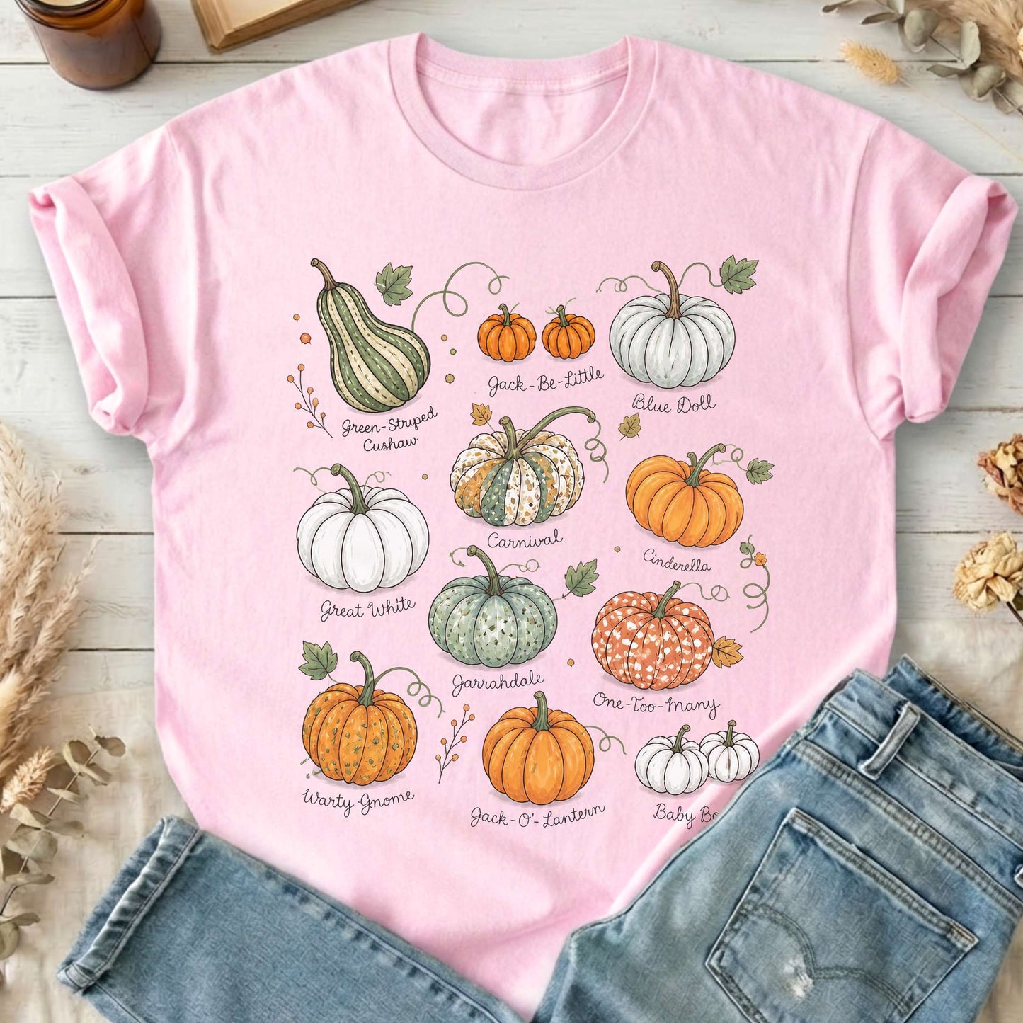 Pumpkin Varieties Halloween T-Shirt