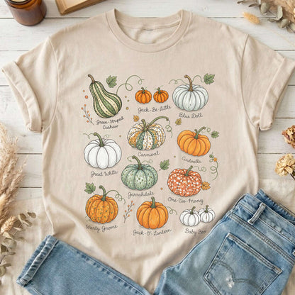 Pumpkin Varieties Halloween T-Shirt