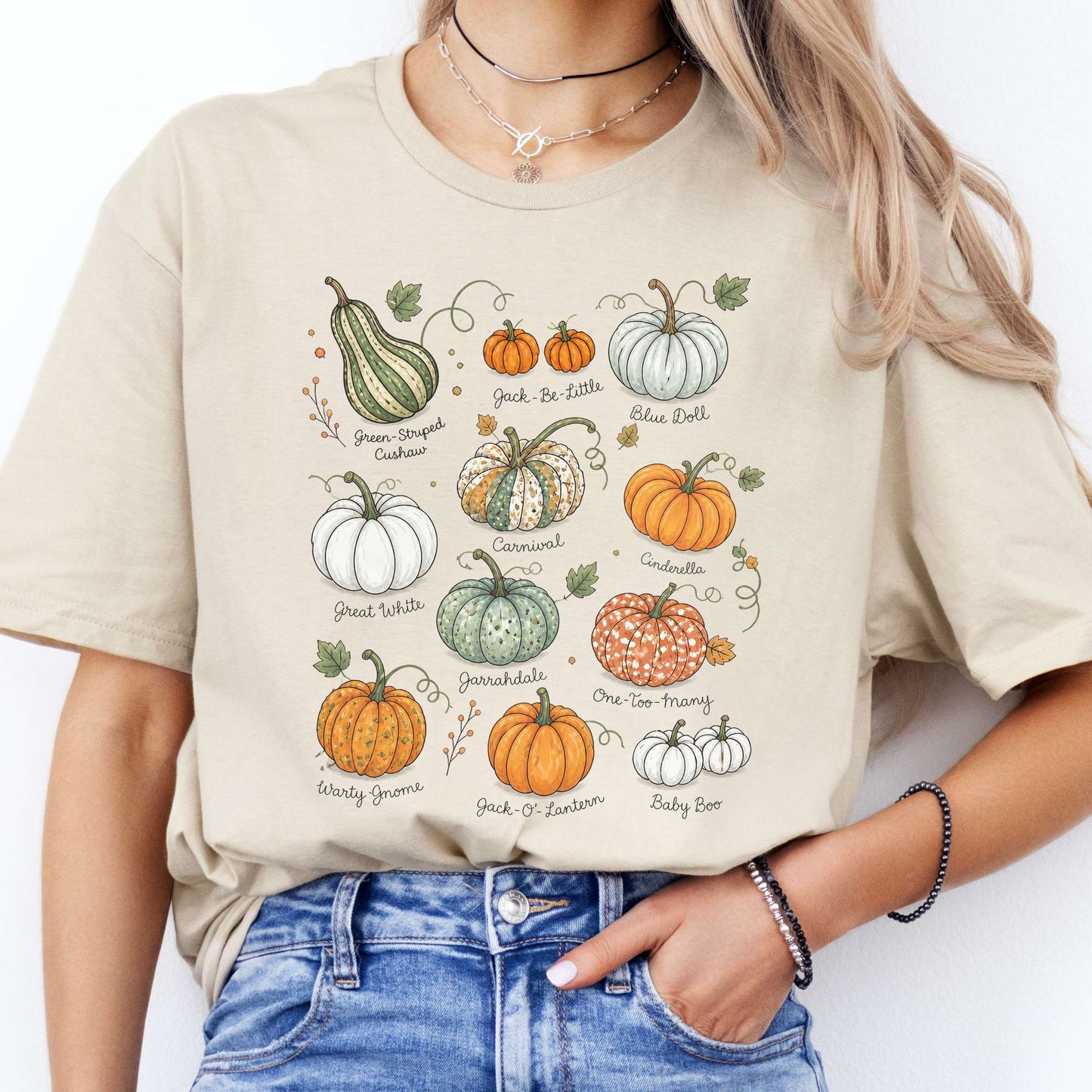 Pumpkin Varieties Halloween T-Shirt