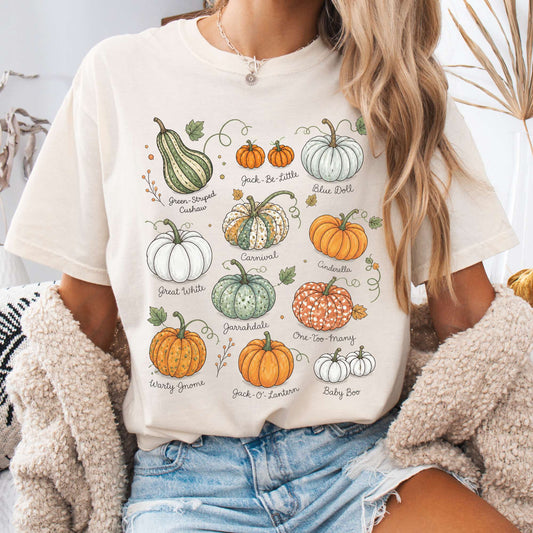 Pumpkin Varieties Halloween T-Shirt