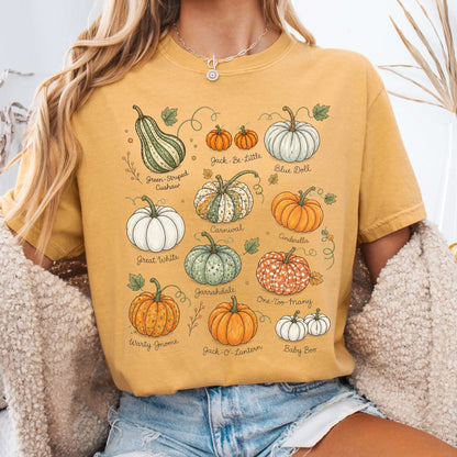 Pumpkin Varieties Halloween T-Shirt