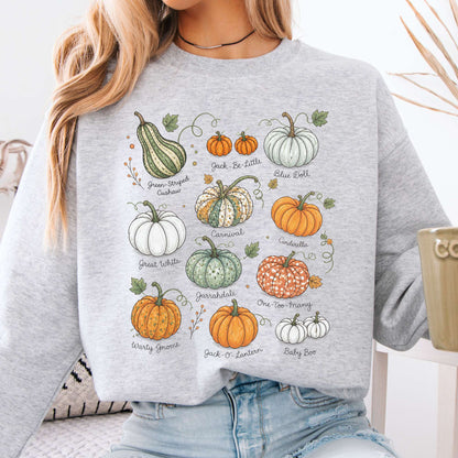 Pumpkin Varieties Halloween Sweatshirt