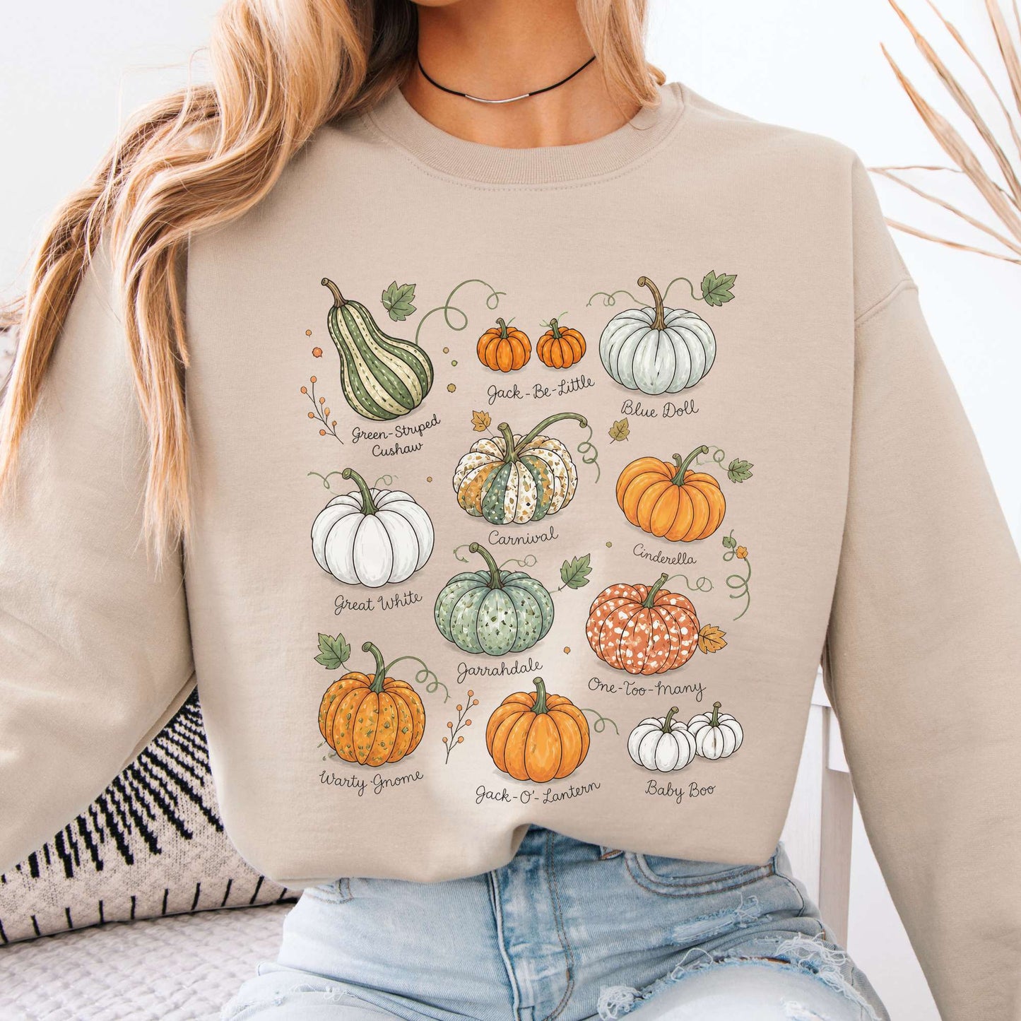 Pumpkin Varieties Halloween Sweatshirt