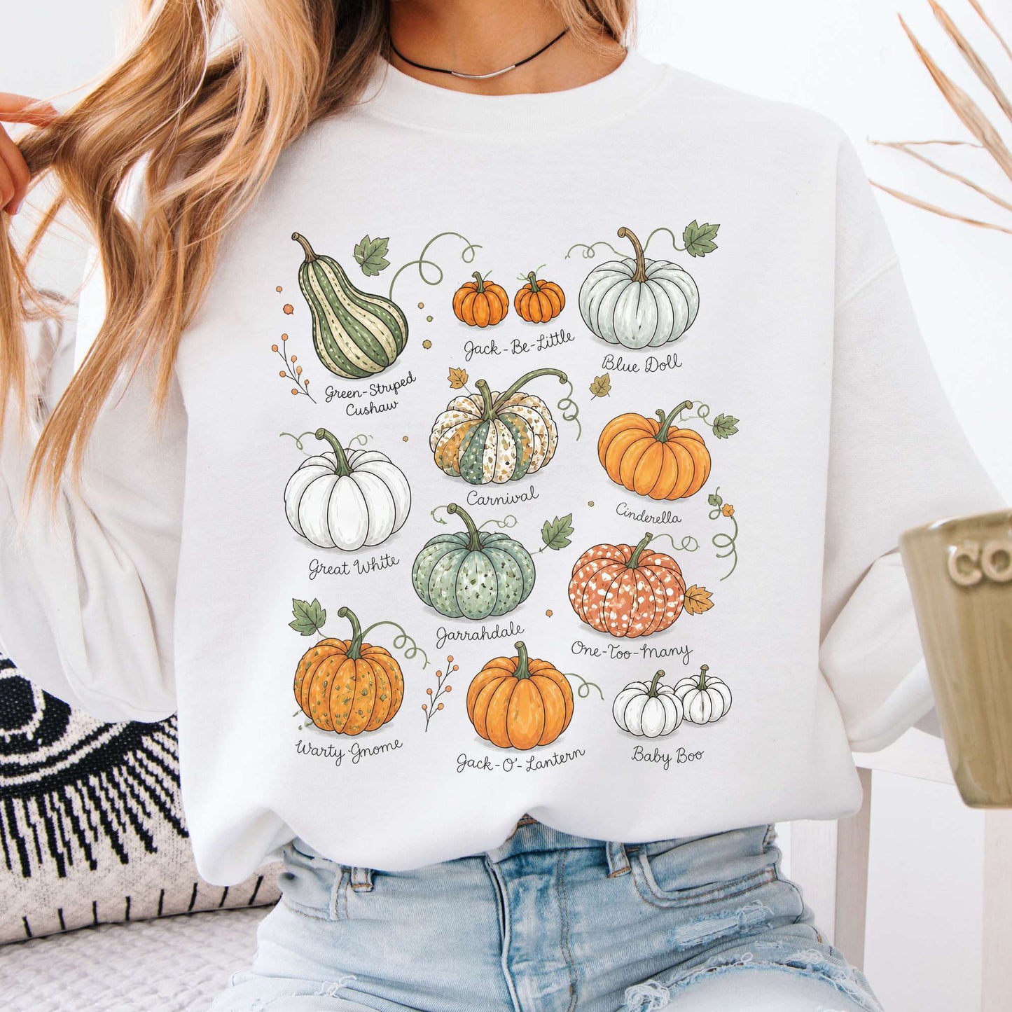Pumpkin Varieties Halloween Sweatshirt