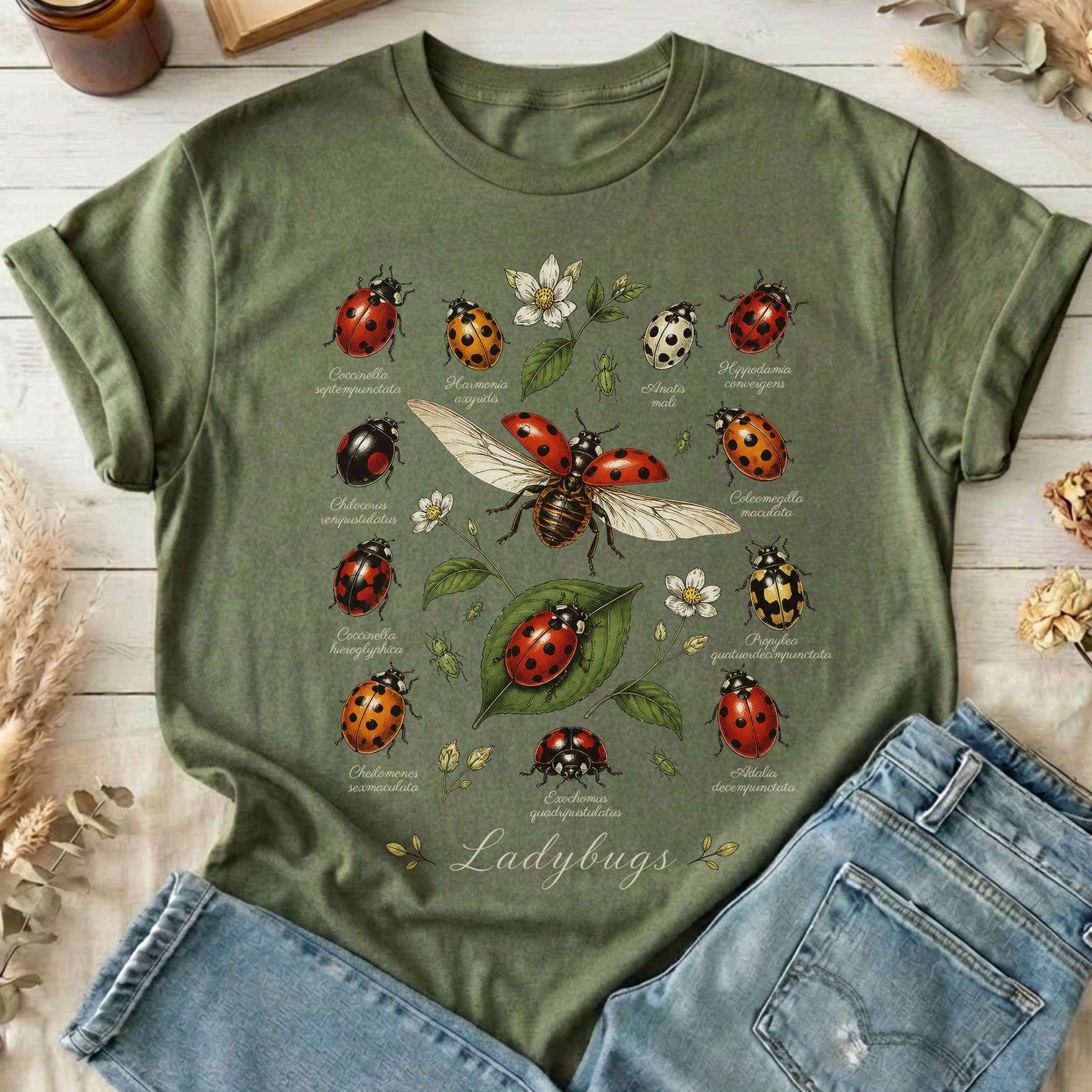 Ladybugs Nature Study T-Shirt