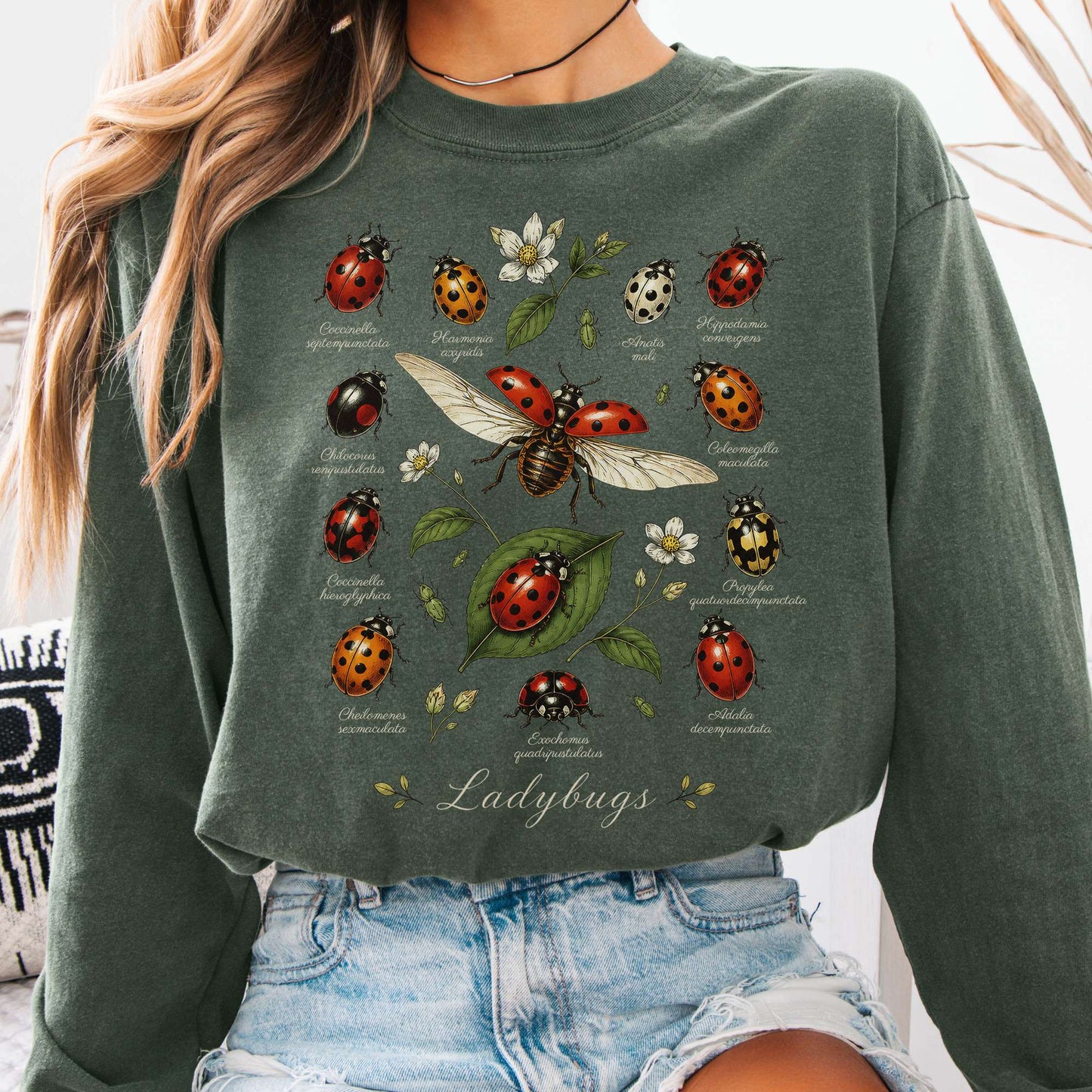 Ladybugs Nature Study Long Sleeve