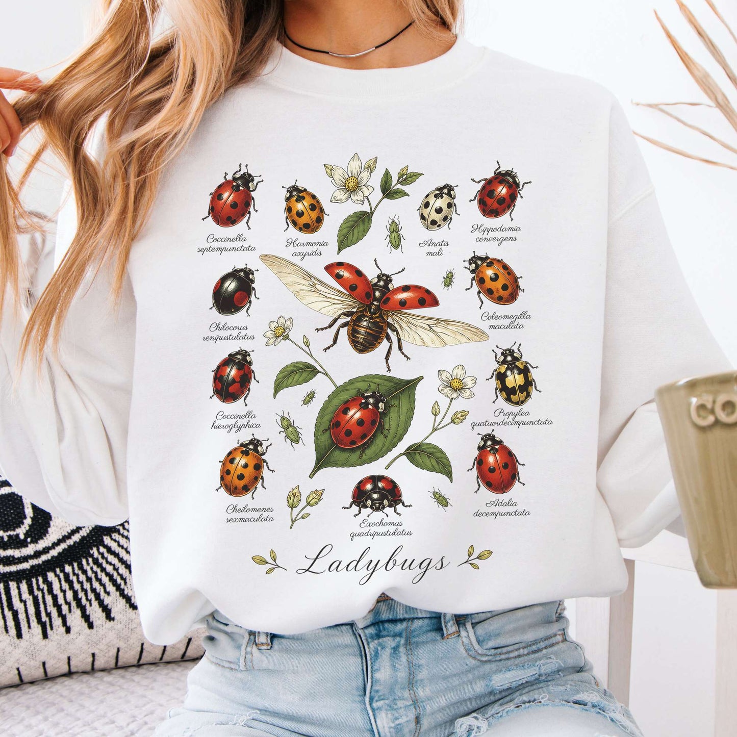 Ladybugs Nature Study Sweatshirt