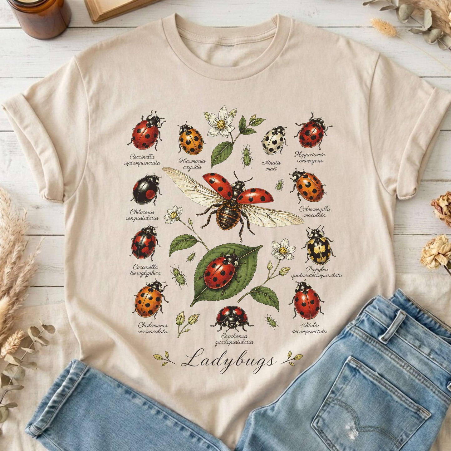 Ladybugs Nature Study T-Shirt