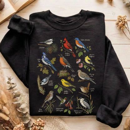North American Birds Field Guide Sweatshirt