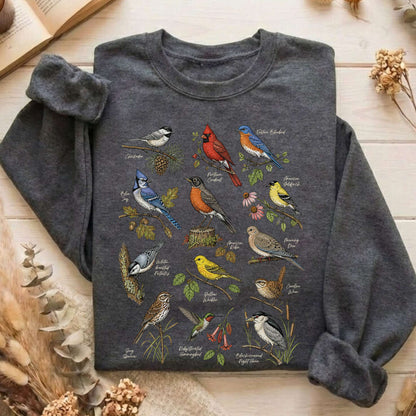 North American Birds Field Guide Sweatshirt