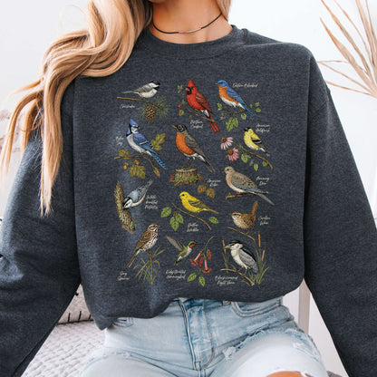 North American Birds Field Guide Sweatshirt