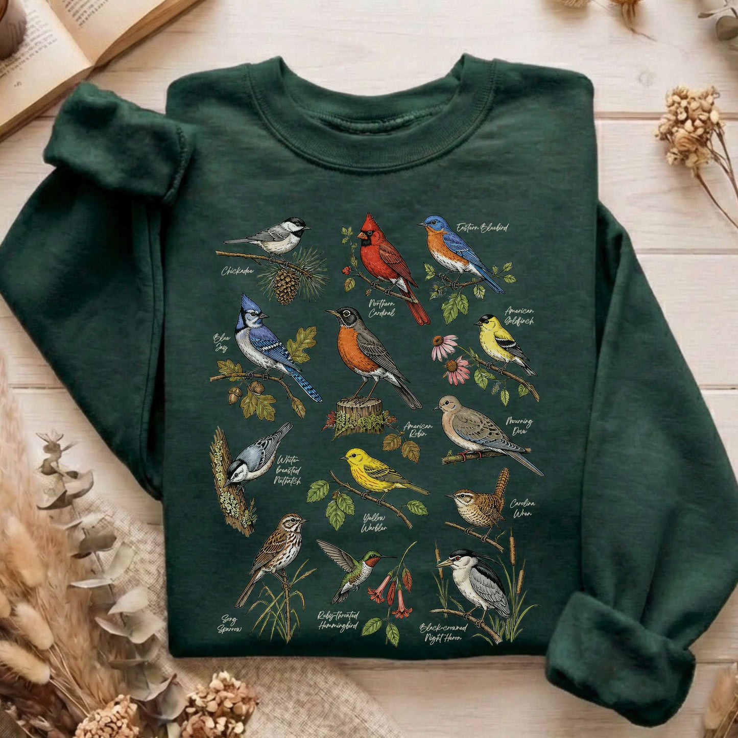 North American Birds Field Guide Sweatshirt