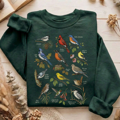 North American Birds Field Guide Sweatshirt