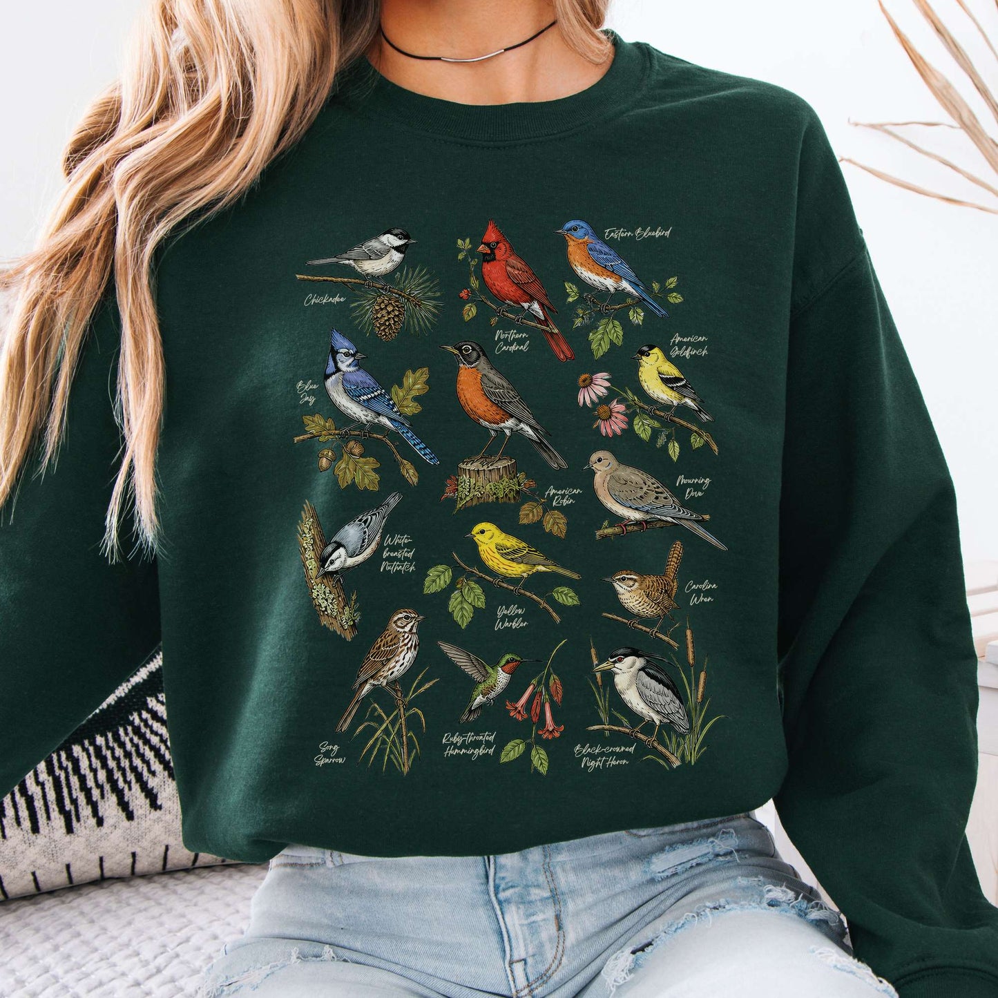 North American Birds Field Guide Sweatshirt