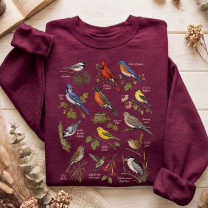 North American Birds Field Guide Sweatshirt