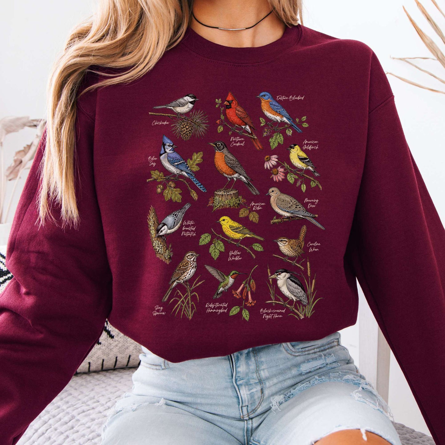 North American Birds Field Guide Sweatshirt