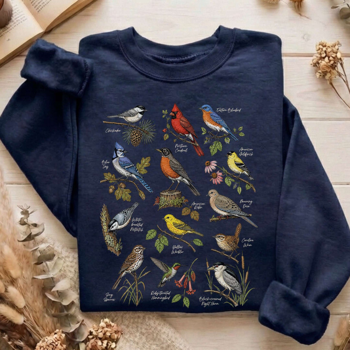 North American Birds Field Guide Sweatshirt