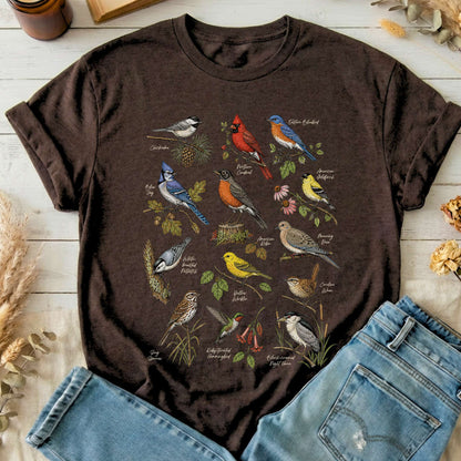 North American Birds Field Guide T-Shirt