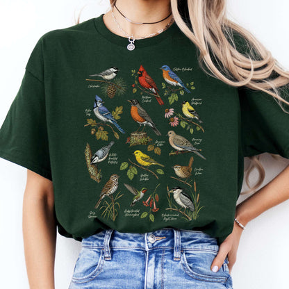 North American Birds Field Guide T-Shirt