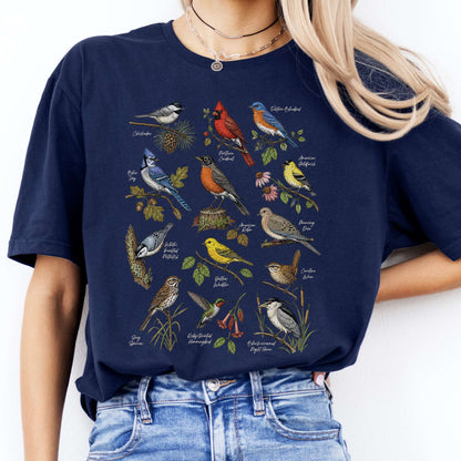 North American Birds Field Guide T-Shirt
