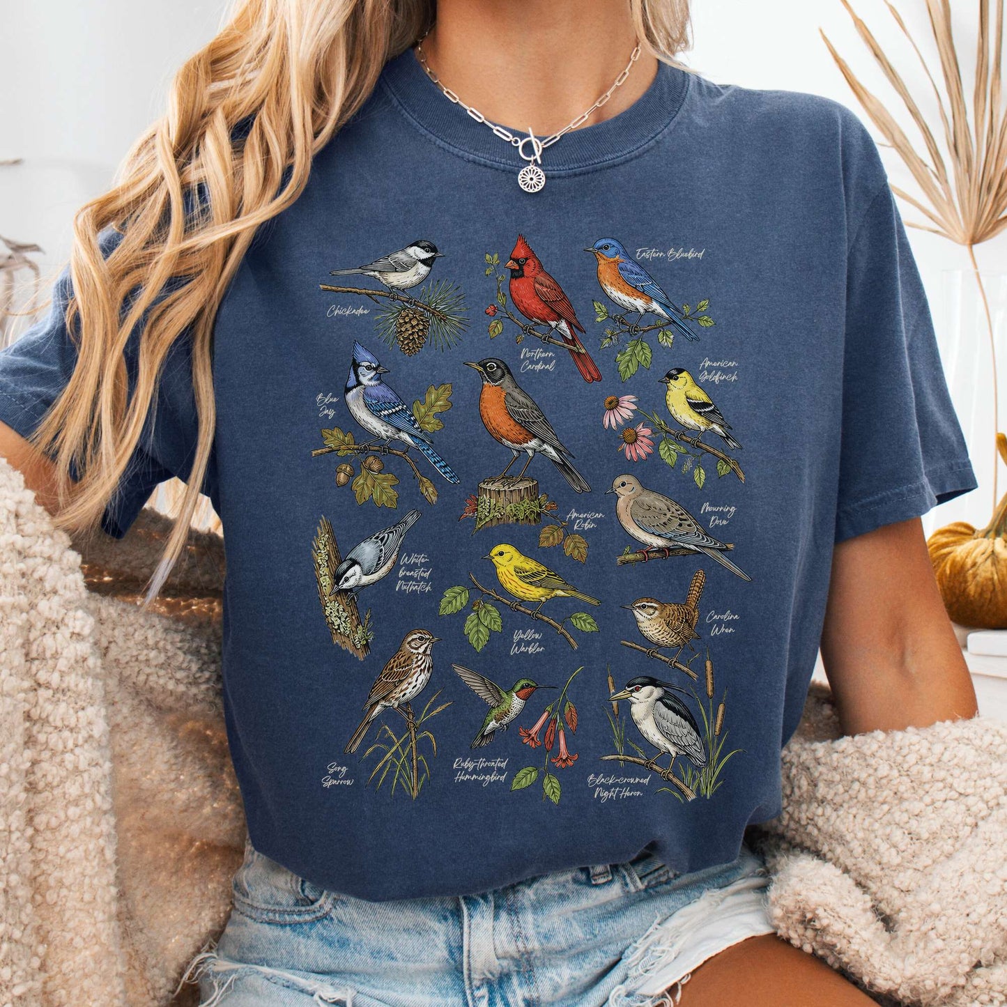 North American Birds Field Guide T-Shirt