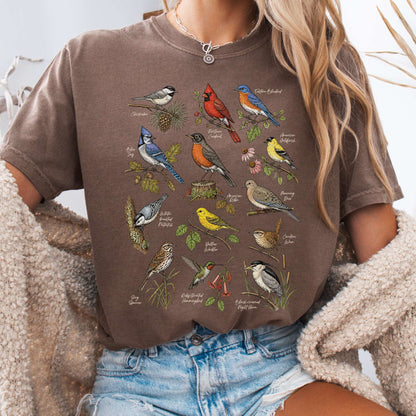 North American Birds Field Guide T-Shirt