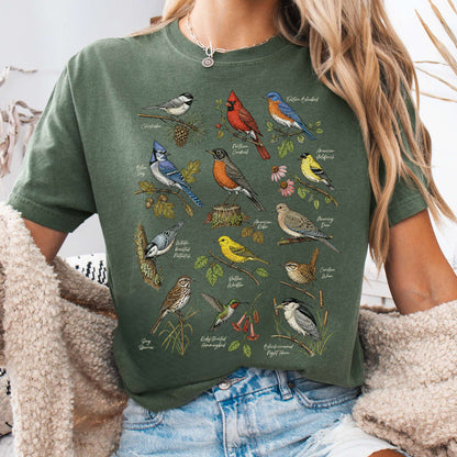 North American Birds Field Guide T-Shirt