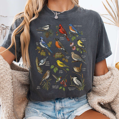 North American Birds Field Guide T-Shirt