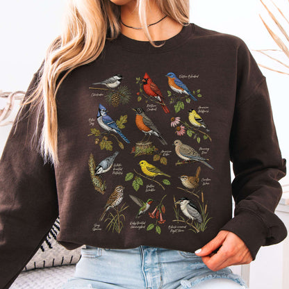 North American Birds Field Guide Sweatshirt