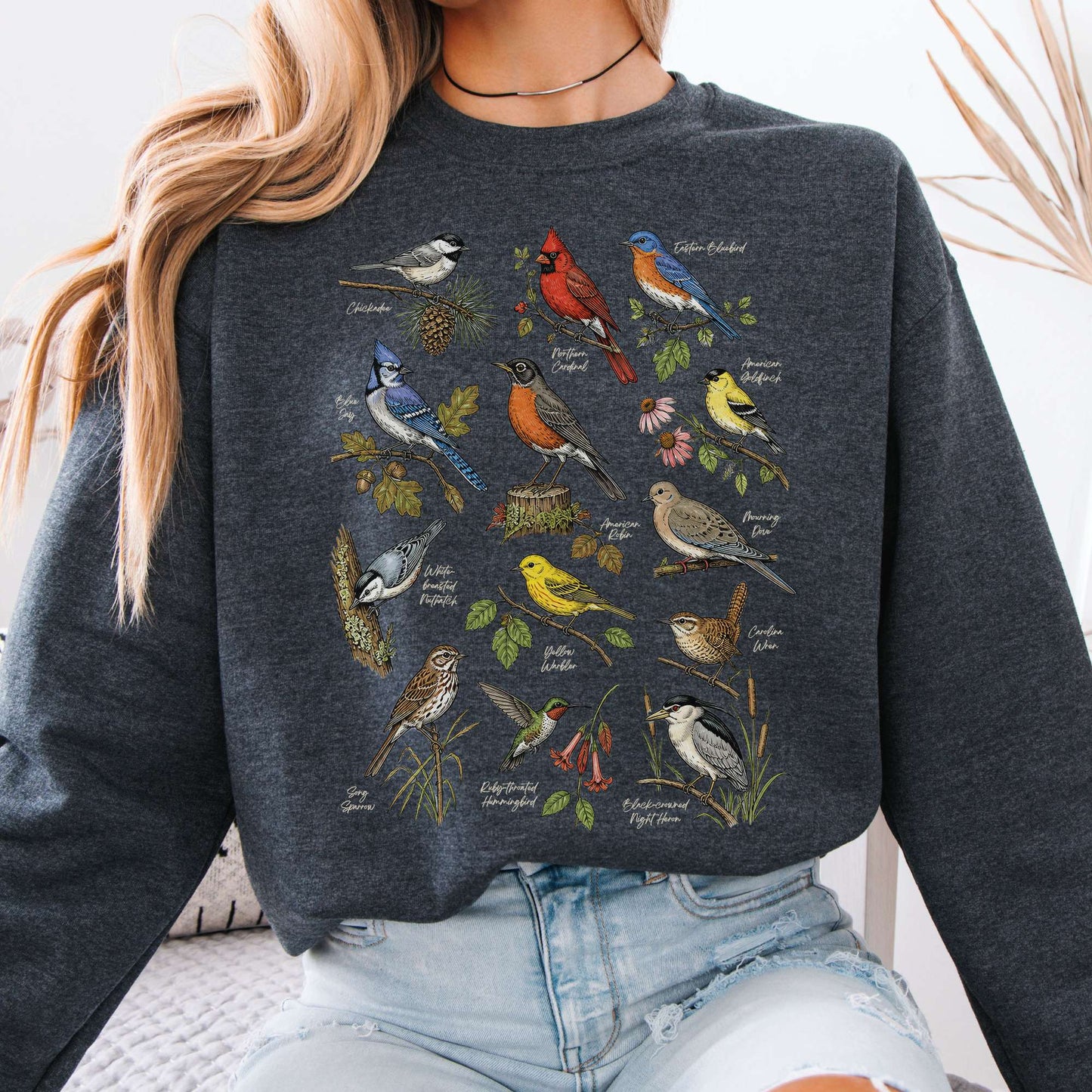 North American Birds Field Guide Sweatshirt